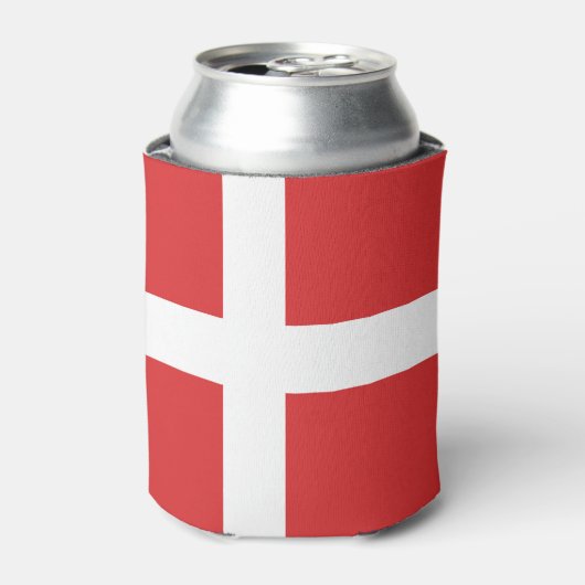 Deense vlag blikjeskoeler (Blikje Voorkant)