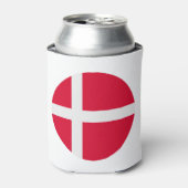 Deense vlag blikjeskoeler (Blikje Voorkant)