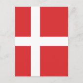 Deense vlag briefkaart (Voorkant)