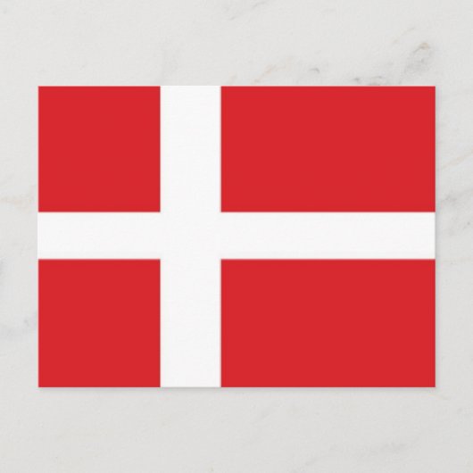Deense vlag briefkaart (Voorkant)