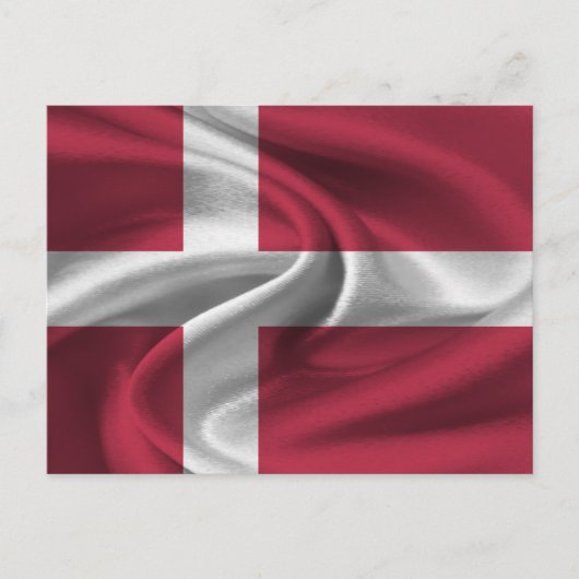 Deense vlag briefkaart (Voorkant)