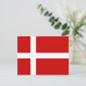 Deense vlag briefkaart (Staand voorkant)