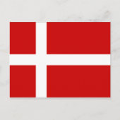 Deense vlag briefkaart (Voorkant)