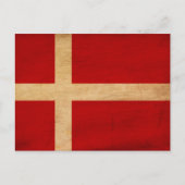 Deense vlag briefkaart (Voorkant)