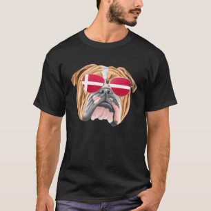 Deense Vlag Bulldog Hond Denemarken Zak T-shirt