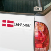 Deense vlag bumpersticker (Op Truck)