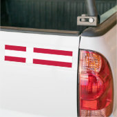 Deense vlag bumpersticker (Op Truck)