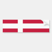 Deense vlag bumpersticker (Voorkant)