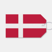 Deense vlag cadeaulabel (Voorkant (Horizontaal))