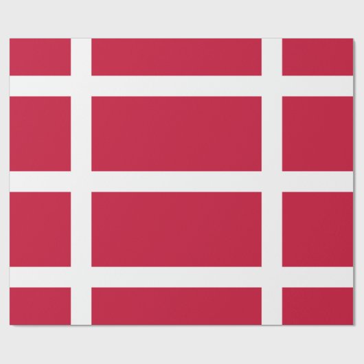 Deense vlag cadeaupapier (Vlak)