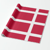 Deense vlag cadeaupapier (Uitgerold)
