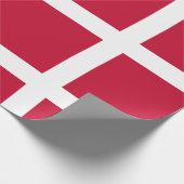 Deense vlag cadeaupapier (Hoek)