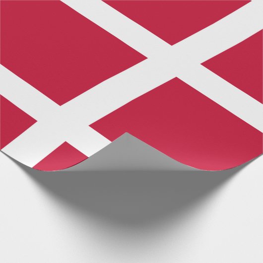 Deense vlag cadeaupapier (Hoek)