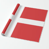 Deense vlag cadeaupapier (Uitgerold)