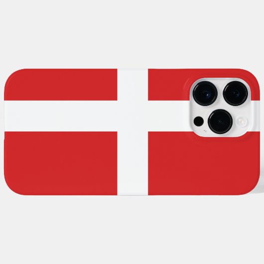 Deense vlag Case-Mate iPhone case (Achterkant (horizontaal))