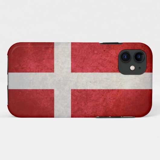 Deense vlag Case-Mate iPhone case (Achterkant (horizontaal))