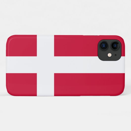 Deense vlag Case-Mate iPhone case (Achterkant (horizontaal))