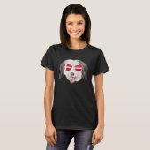 Deense Vlag Coton de Tulear Hond Denemarken Zak T-shirt (Voorkant volledig)
