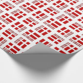 Deense vlag Danmark Dannebrog Cadeaupapier (Hoek)