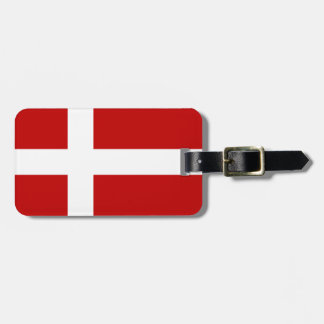 Deense vlag Dannebrog Red White Bagagelabel