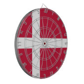 Deense vlag dartbord (Voorkant Links)