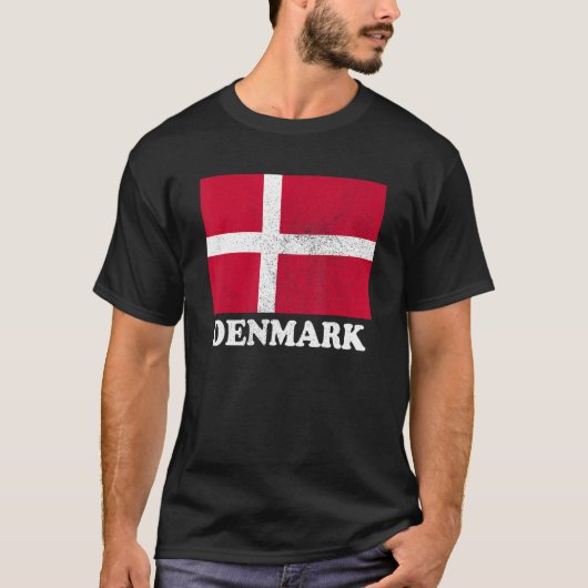 Deense vlag Deense vlag T-shirt (Voorkant)