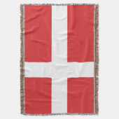 Deense vlag deken (Voorkant Verticaal)