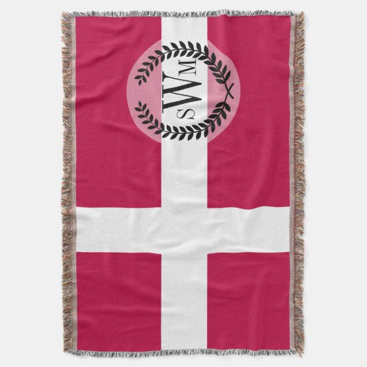 Deense vlag deken (Voorkant Verticaal)