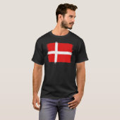 Deense vlag Denemarken Dag 5 juni Danmar T-shirt (Voorkant volledig)