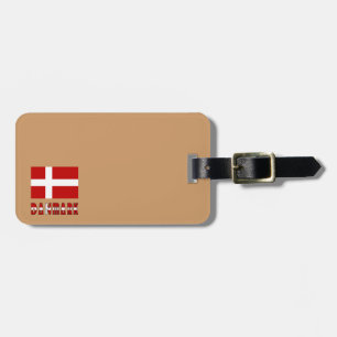 Deense Vlag Denemarken Dannebrog Bagagelabel
