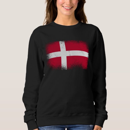 Deense Vlag Denemarken Trui (Voorkant)