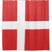 Deense vlag douchegordijn (Voorkant)