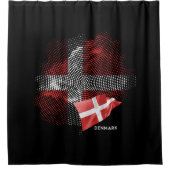 Deense vlag douchegordijn (Voorkant)