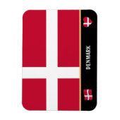 Deense vlag en Deense landreis/Denemarken Magneet (Verticaal)