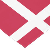 Deense vlag en Deense reizen, vakantie- en sportfa Korte Tafelloper (Hoek)