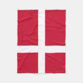 Deense vlag fleece deken (Voorkant)