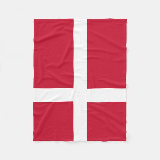 Deense vlag fleece deken (Voorkant)