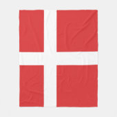 Deense vlag fleece deken (Voorkant)