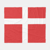 Deense vlag fleece deken (Voorkant (Horizontaal))