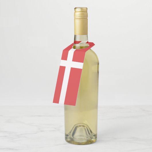 Deense vlag flessenhanger (Schuin)