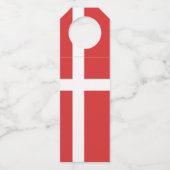 Deense vlag flessenhanger (Achterkant)