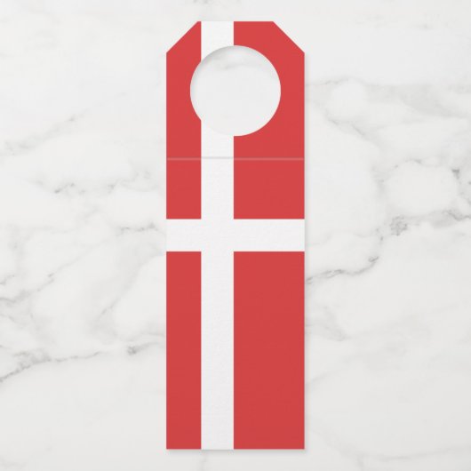 Deense vlag flessenhanger (Achterkant)