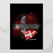 Deense vlag folie uitnodiging (Voorkant)