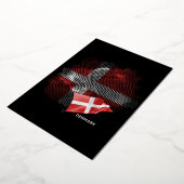 Deense vlag folie uitnodiging (Gedraaid)