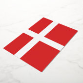 Deense vlag folie uitnodiging (Gedraaid)