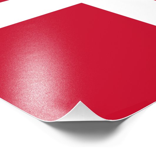 Deense vlag foto afdruk (Hoek)