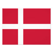 Deense vlag foto afdruk (Voorkant)
