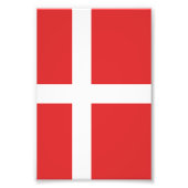 Deense vlag foto afdruk (Voorkant)