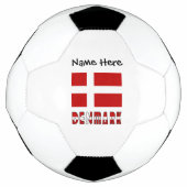 Deense vlag gepersonaliseerd voetbal (Voorkant)