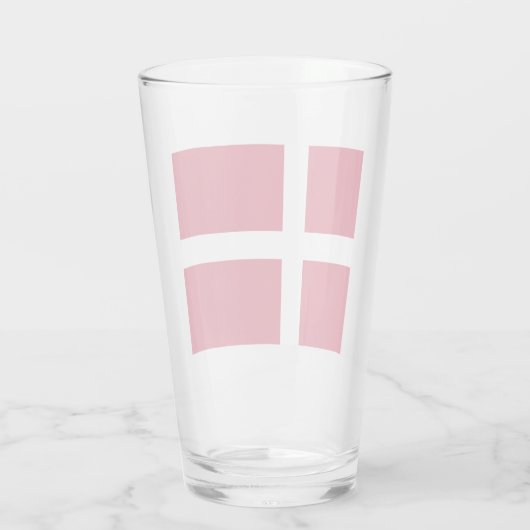 Deense vlag glas (Achterkant)